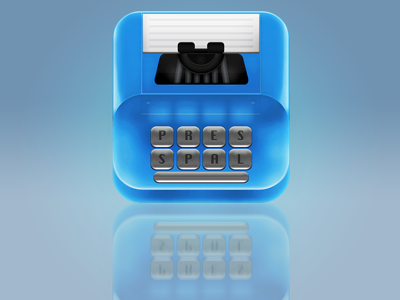 Presspal icon ios keyboard metal news paper printer typewriter