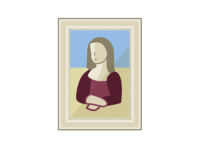 Modern Art art history da vinci epilepsy illustration louvre mona lisa painting vector