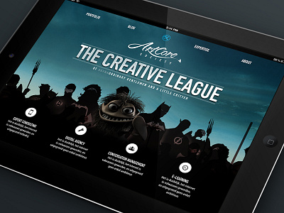 New take on the agency website agency portfolio website