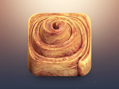 Cinnamon Roll App Icon appicon apple bread cinnamon icon ios roll