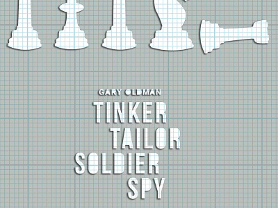 Tinker Tailor Soldier Spy Poster graph illustrator movie photoshop vector