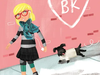 Julissa Skater book cover brooklyn childrens city dog fall ny skate skating teen tween urban