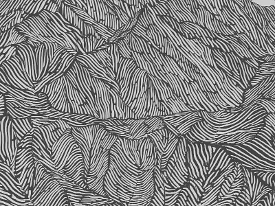 Wasatch Mountains Linework mountains photoshop print printmaking relief ski skiing wasatch woodcut