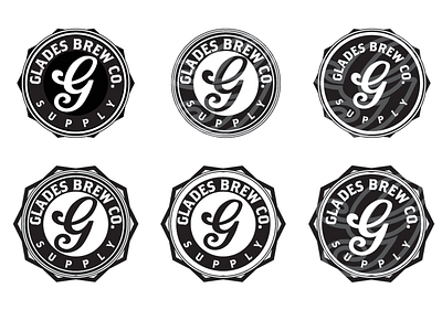 Glades Brew Co Supply Logo beer brewery glades logo retro vintage