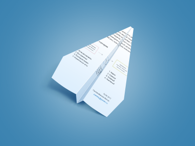 Plane illustration paper plane