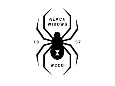 Wellington Black Widows black clothing illustration spider vector