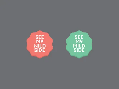 Wild Side/Mild Side button mild ui web wild