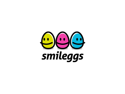 smileggs cute egg eggs flat logo smileggs