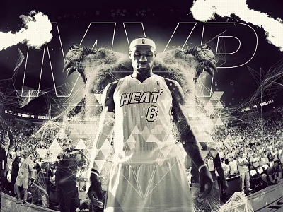 Lebron James basketball design graphic design heat lebron james miami mvp nba