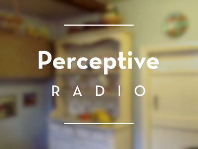 Perceptive Radio Logotype icon identity lettering logo logotype mark symbol