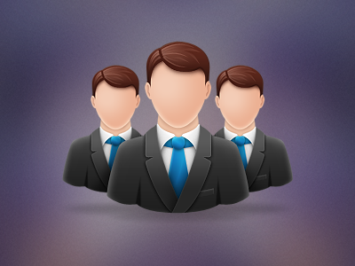 Office Dudes 3d icon men office photoshop realistic