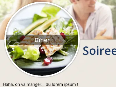 CSS3 round photo presentation css ui