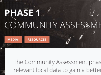 Community Assessment open sans typography web