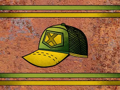 Rusty Trucker Hat hat rust texture trucker hat