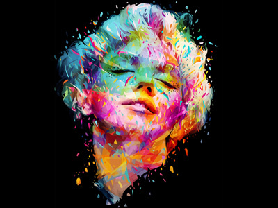 Marilyn 2013 abstract alessandro pautasso art kaneda marilyn monroe abstract colors artwork girl illustration kaneda99 portrait