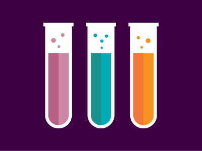 Science! chemistry illustration science spot test tubes