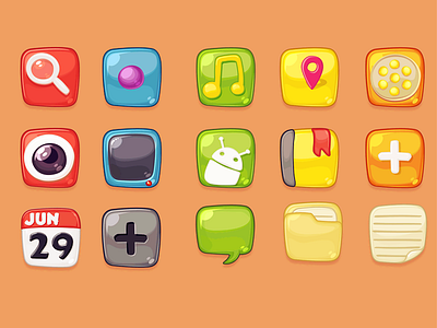 Cartoon cartoon design gui icon icons ui