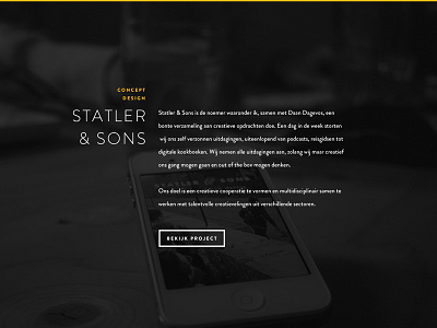 Portfolio background black brandon dark design grotesque interface item landing portfolio rotterdam