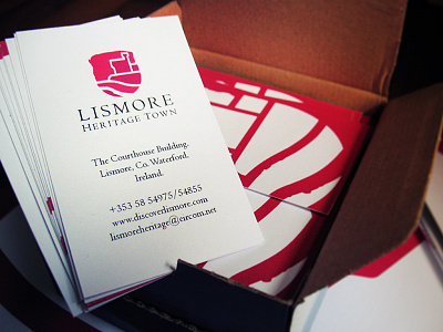 Lismore Heritage Town 03 brand identity branding business card castle comp slip competition complimentary slip contest corporate identity crest design graphic design identity ireland letter head lismore lismore heritage town logo logo design magenta portfolio river student wexford