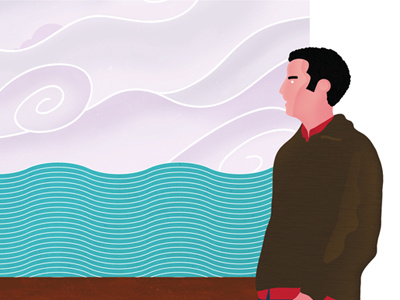 Cruise #wip illustration man sky