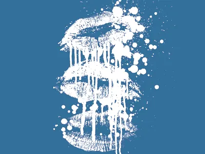 Lips hunted design kiss lip lips love paint shirt