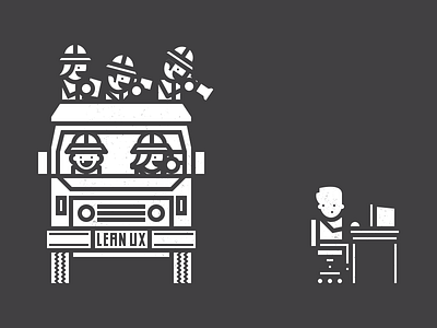Lean UX: Observe users in the wild building cartoon customer research customers design funny get out of the building goob illustration lean ux observe t shirt user research