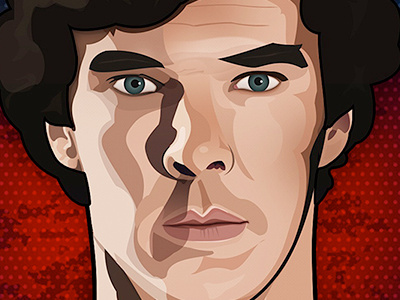 Deduction art portrait series vector