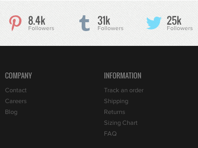 3.0 Redesign Footer footer social media