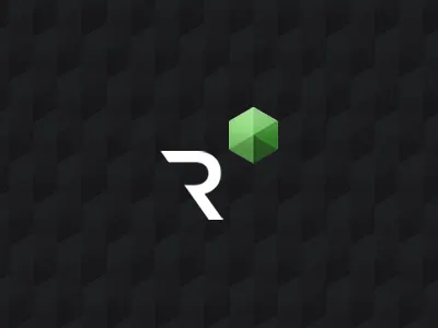 Results ID green identity logo modern pattern simple sketch