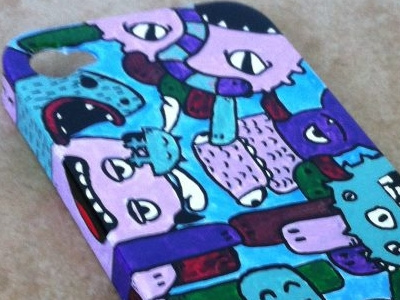 Coque Custo Samnuts coque custom doodles iphone molotow monsters posca samnuts