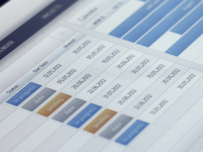 UI for own project "Tiny CRM" by Fillip Diumont crm interface system ui