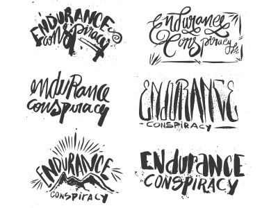 Endurance Conspiracy Letterings bike cirobicudo craf handlettering lettering montainbike