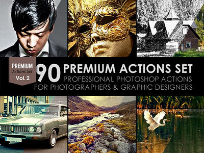 90 Premium Actions Set action actions add on art autochrome bromoil camera correction effect exposure extract hdr image img light lines lubitel magazine overexposure pattern polarizer pro professional retro sketch solarization underexposure vignette vivid colors yashica