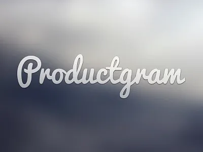 Productgram app app design brand branding concept lettering logo type typography