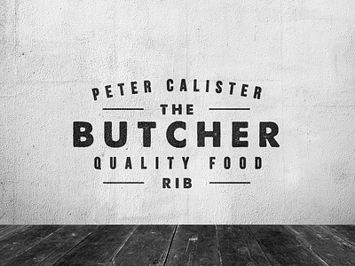 The Butcher #1 butcher crest vintage