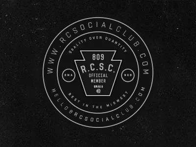 R.C.S.C. Coasters bar beer circle coaster design illustration midwest promo type