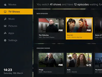 Media Homescreen media tv xbmc