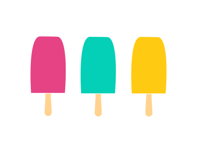 Summer Days bright colorful ice pop popsicles summer