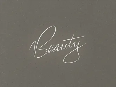 »Beauty« ... calligraphy custom lettering fancy lettering hand lettering penmanship typography