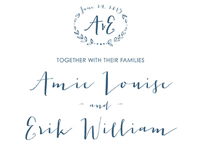 Wedding Invitation stationery typography wedding