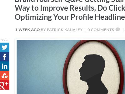 BrandYourself Blog Redesign design digital uxui
