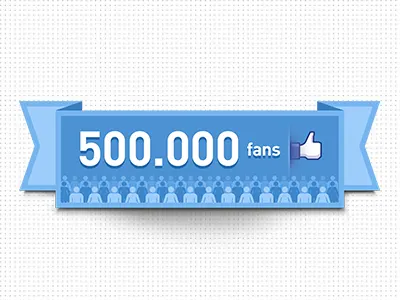 500k Fans 500k design facebook fans flag graphic icon like man pank pankdesigns people