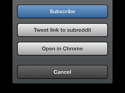 Subscribe ios options