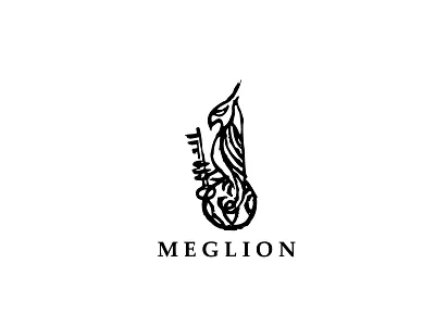 Meglion boldflower eagle logo meglion power