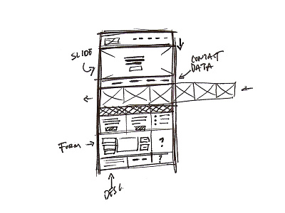 Web sketch mockup sketch web web design