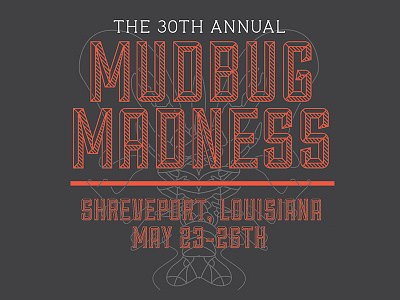 Mudbug Madness Festival cajan crawdad crawfish crayfish event festival poster