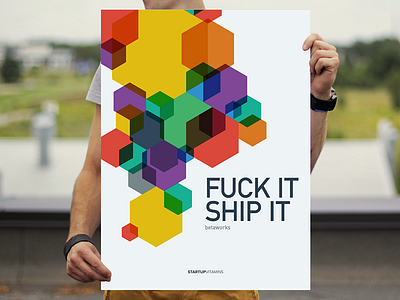 Fuck it. Ship it. buy poster posters quote shop startup store