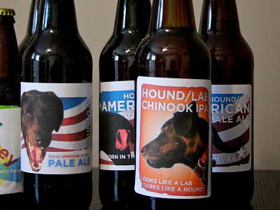 Hound Lab Homebrew Labels beer labels