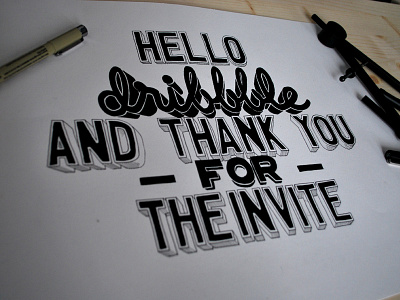 Hello Dribbble ! hello