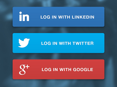 Almost Flat Login all caps almost flat app blue blur color feathr flat google helvetica icon iconfont ios linkedin login twitter ui ux